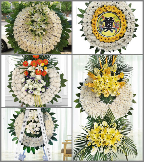 江苏苏州昆山市张浦镇七桥村花圈速递